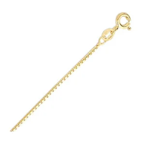 45cm 8-Sided Box Chain in 9kt Yellow Gold