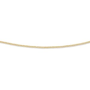 45cm Flat Curb Chain in 9kt Yellow Bonded Gold