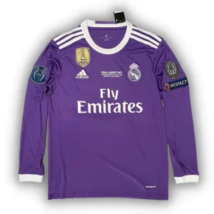 Retro Real Madrid Long-sleeve Away Jersey 2016/17
