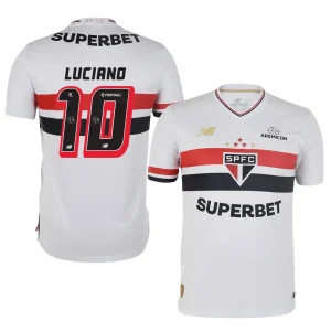 São Paulo Home Luciano 10 Fan Jersey 2025/26 Official Printing
