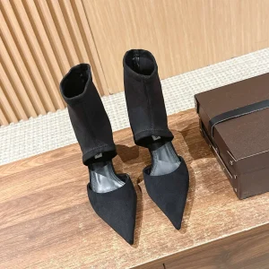 ALAIA ankle boots black suede 386020