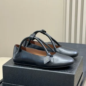 ALAIA  Le Teckel  Ballet Flats Black Sheepskin 468731