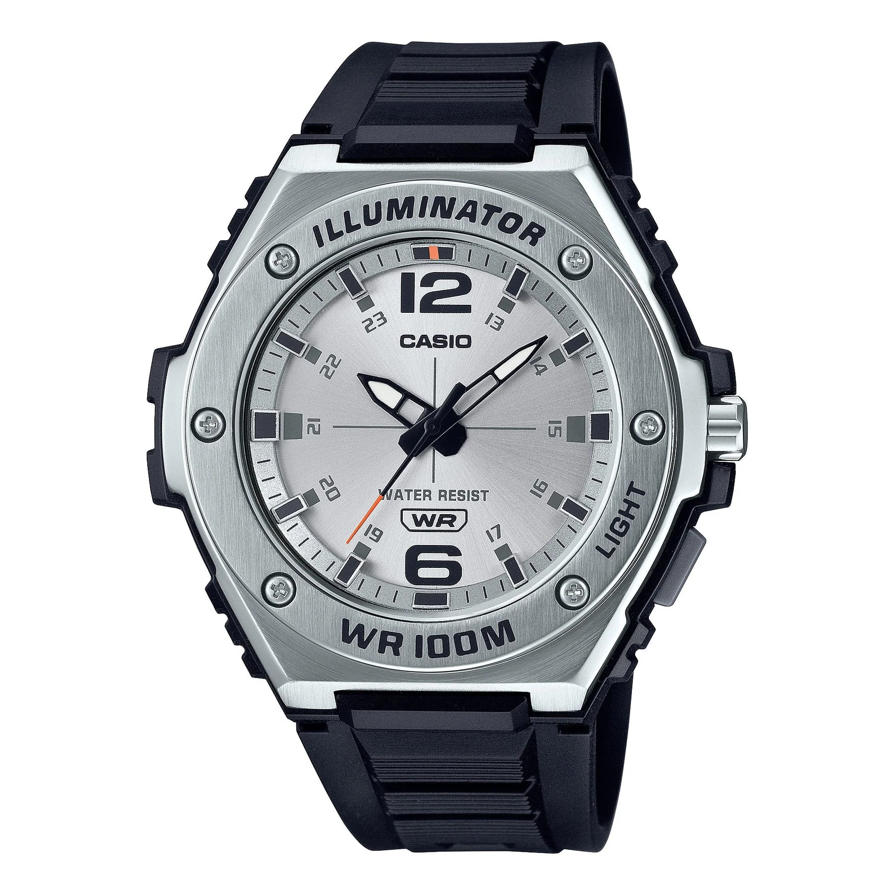 Casio Analog Silver Stainless Steel Silver Dial Watch MWA100H-7A