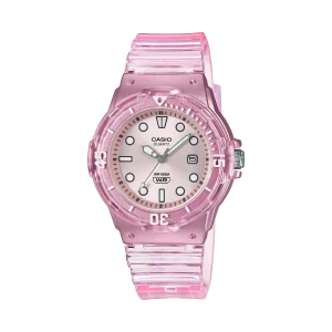 Casio Ana Transparent Resin Band Watch LRW200HS-4E