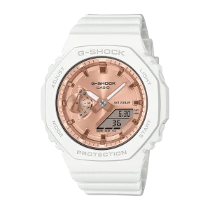 G-Shock Digital Analog Mid DUO White Resin Band Watch GMAS2100MD-7A