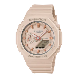 G-Shock Analog Digital DUO 2100 Mid Size Pink Resin Band Watch GMAS2100-4A