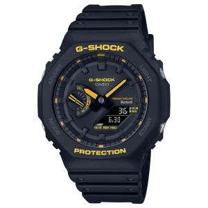 G-Shock Analog Digital DUO Caution Black Resin Band Watch GAB2100CY-1A