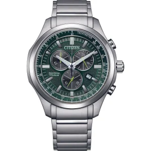 Citizen Eco-Drive Titanium Green Dial Men's Watch AT2530-85X