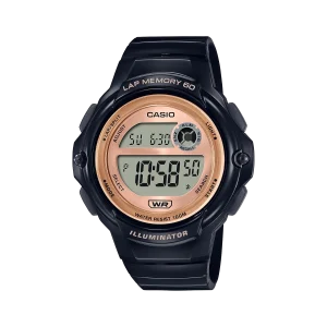 Casio Digital Grey Dial Black Resin Band Watch LWS-1200H-1A