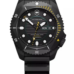 Victorinox Dive Pro Automatic Black Rubber Black Dial Watch 241997