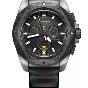 Victorinox Inox 43 Chrono Silver Case Black Dial Watch 242011