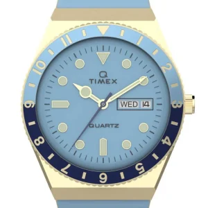 Timex Q 36mm Gold Dial Watch TW2W40900