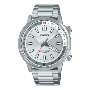 Casio Standard Silver Stainless Steel Silver Dial Watch MTD130D-7A
