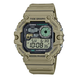 Casio Standard Beige Resin Band Beige Dial Watch WS1700H-5A