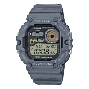 Casio Standard Grey Resin Band Grey Dial Watch WS1700H-8A