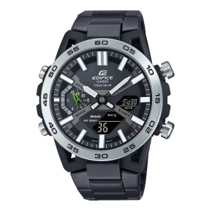 Casio Edifice Sospensione Black Stainless Steel Black Dial Watch ECB2000DD-1A