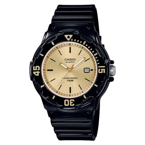 Casio Analog Black resin Band Watch LRW200H-9E