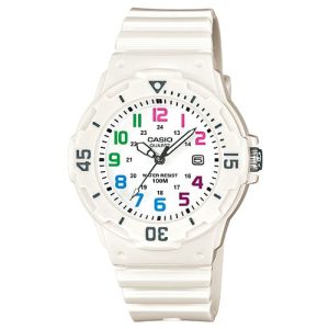 Casio Analog White Resin Band Watch LRW200H-7B