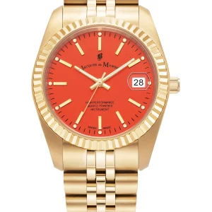 JDM Inspiration Rainbow 36mm Automatic Gold Stainless Steel Strap Watch JWL02902