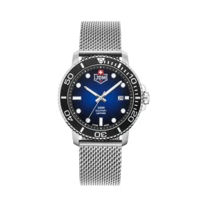 JDM Military Tango Blue Steel Mesh Watch JDM-WG008-04