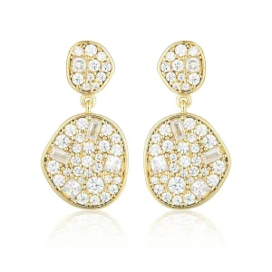 Georgini Anna Mosaic Drop Earring Gold
