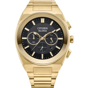 Citizen Eco-Drive Stainless Steel Black Dial Watch CA4582- 54E