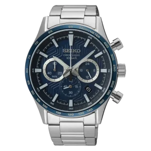 Seiko Chronograph Blue Dial Men's Watch SSB445P
