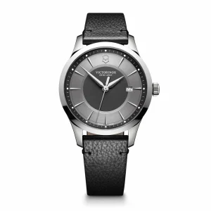 Victorinox Alliance Black And Silver Dial Mens Watch 241804