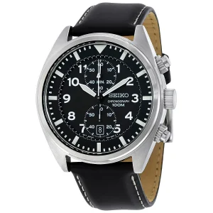 Seiko Chronograph Black Dial Snn231P2 Mens Watch