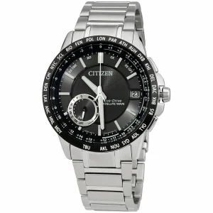 Citizen Eco Drive Black Dial Stainless Steel Cc3005-85E Mens Watch