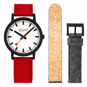 MONDAINE OFFICIAL SWISS RAILWAYS ESSENCE WATCH SET MS1.41110.LC.SET