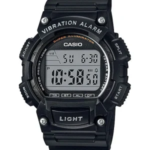Casio Men's Classic Alarm Digital Black Resin Sport Watch W736h-1av