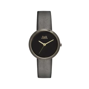 Jag Natalie Black Matte Dial/Black Strap Womens Watch