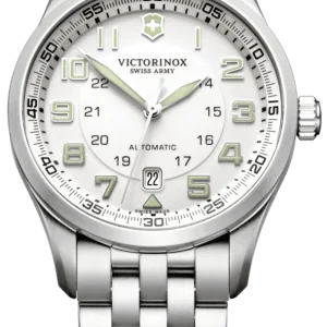 Victorinox Swiss Army Airboss Automatic Silver Dial Mens Watch