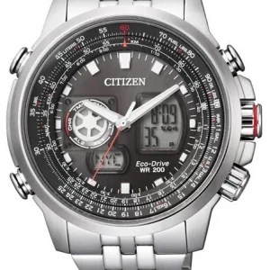 Citizen Analog Digital Black Dial Jz1061-57E Mens Watch