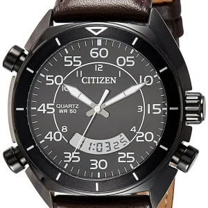 Citizen Analog Digital Black Dial Jm5475-0 Mens Watch