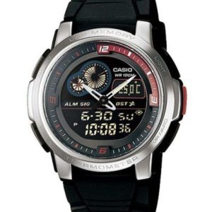 Casio Analog Digital Thermometer Aqf-102W-1Bvdf Aqf102W-1Bvdf Mens Watch