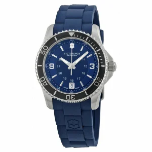 Victorinox Swiss Army Maverick Gs Blue Dial Blue Rubber Womens Watch