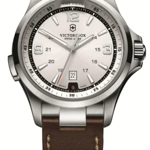 Victorinox Swiss Army Night Vision Silver Dial Mens Watch
