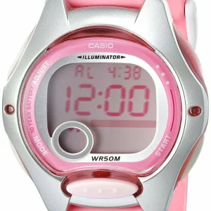 Casio Womens Lw200-4Bv Pink Resin Digital Watch