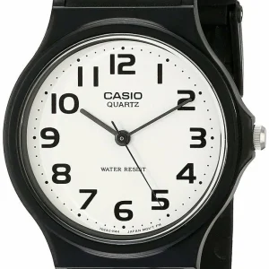 Casio Mens Mq24-7B2 Analog Watch With Black Resin Band