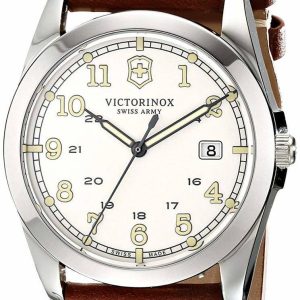 Victorinox Swiss Army Date Leather Strap Mens Watch