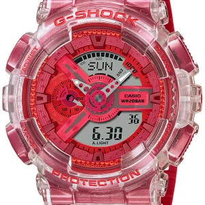 G-Shock Red Resin Band Watch GA110GL-4A