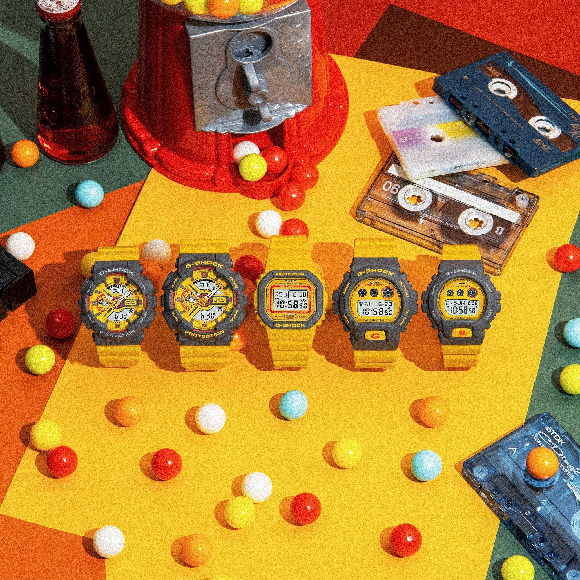 G-Shock 5600 Series '90s-inspired colourful' Yellow DW5610SC-2D - Image 6