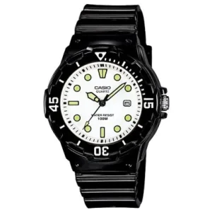 Casio Classic Diver Analog Black Resin Watch LRW200H-7E1