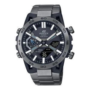 Casio Edifice Black Stainless Steel Band Watch ECB2000DC-1A