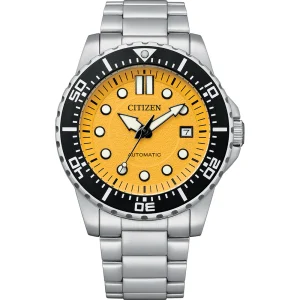 Citizen Automatic Canary Yellow Mens Watch NJ0170-83Z