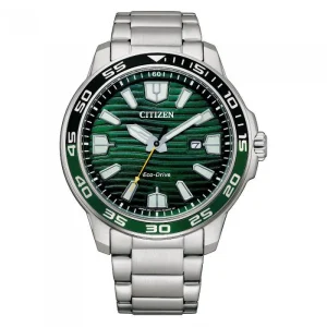 Citizen Eco-Drive Green Dress Watch AW1526-89X