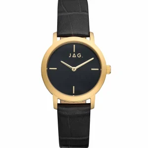 Jag Sophia Ladies Embossed Leather Watch J2552