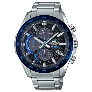 Casio Edifice Chronograph Solar Powered Carbon Dial Watch EQS900DB-2A